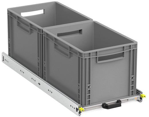 Doe-het-zelf achteruittrek Eurobox varianten XS-XXL 400mm-1800mm