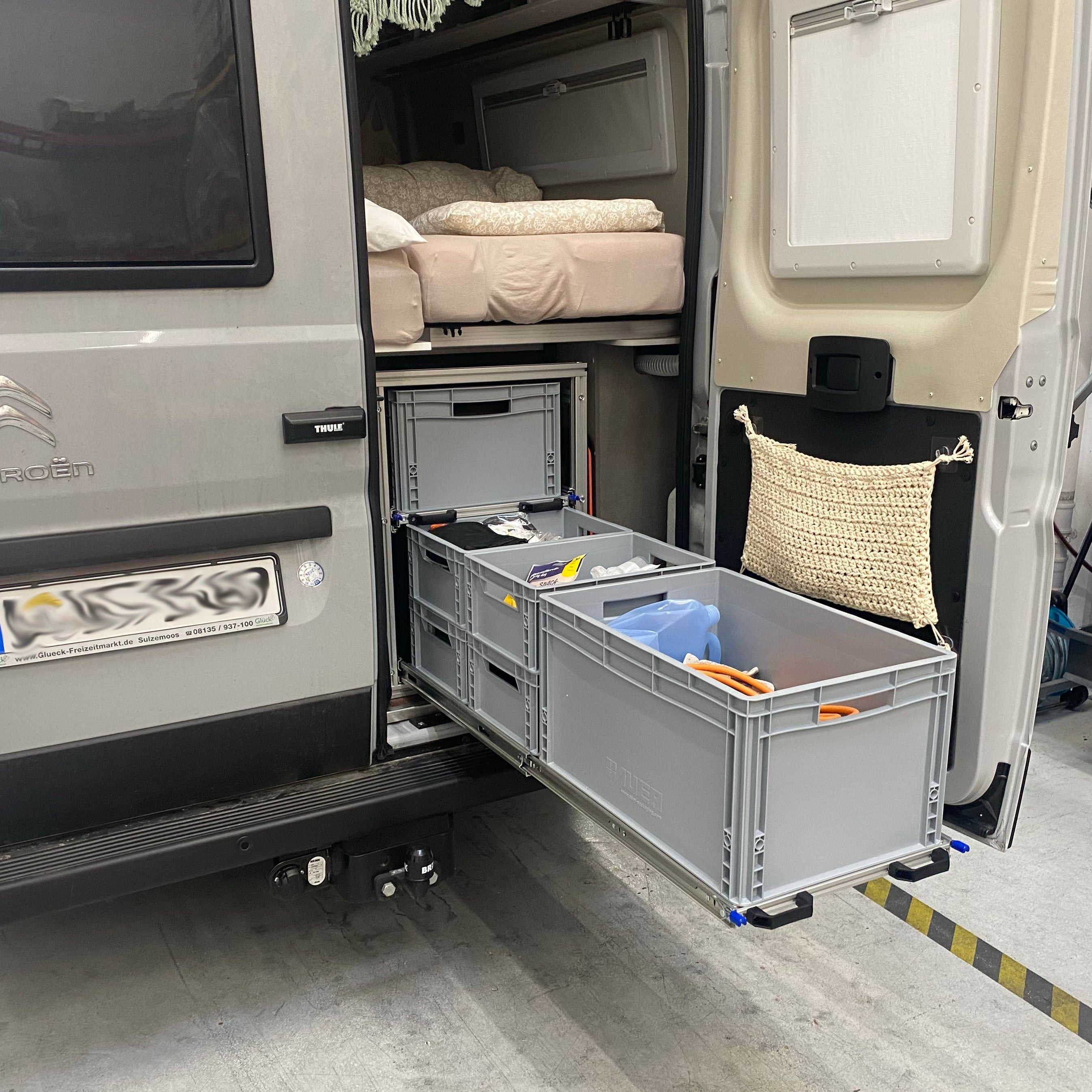 Heckauszug 2 Etagen Pössl Summit Shine 640 - Stabile und sichere Konstruktion - Euroboxoptimiert