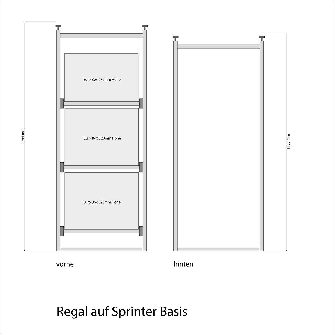 Weinsberg CaraCompact Edition Pepper Mobile casa scaffale con cassetti estraibili