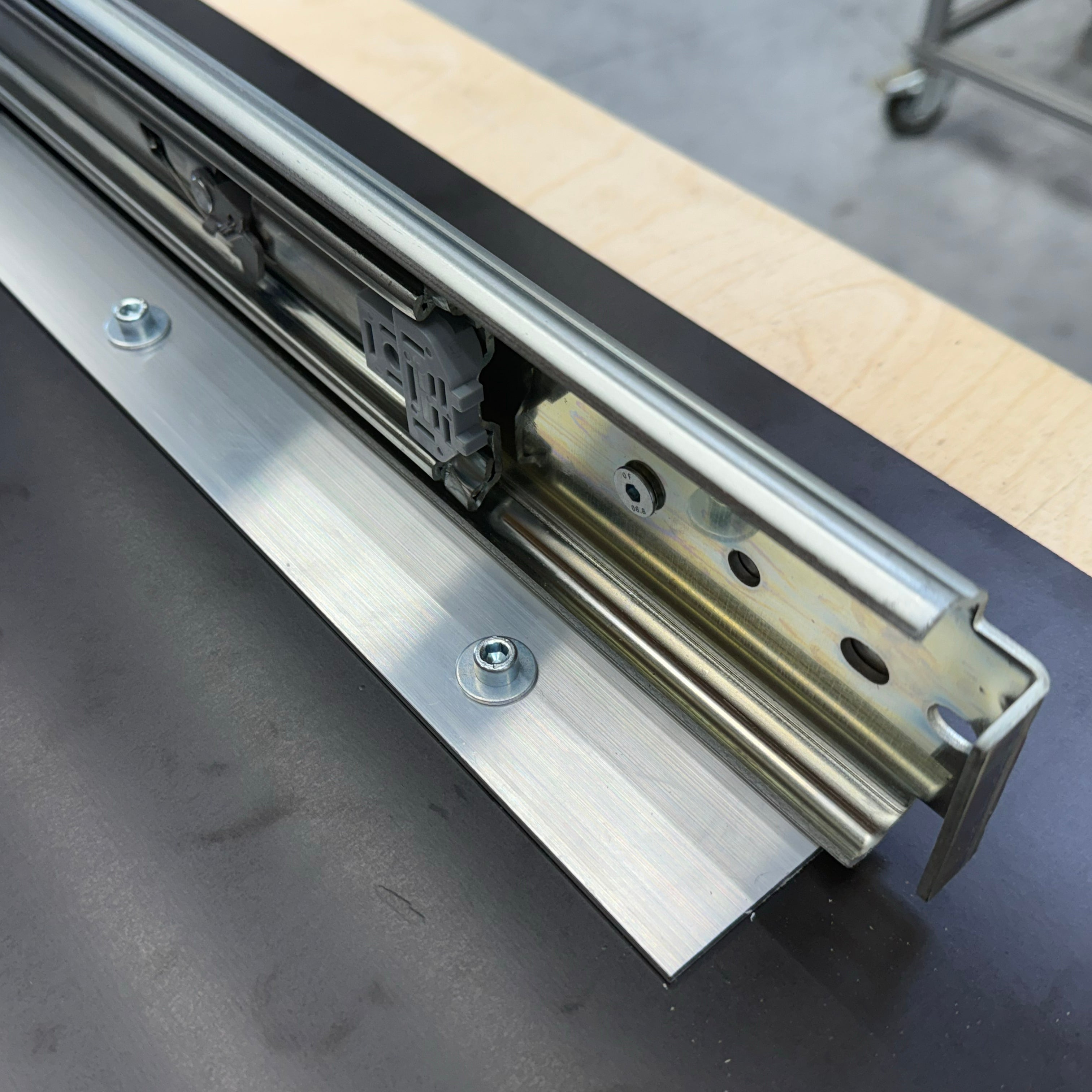 Doe-het-zelf achteruittrek Eurobox varianten XS-XXL 400mm-1800mm